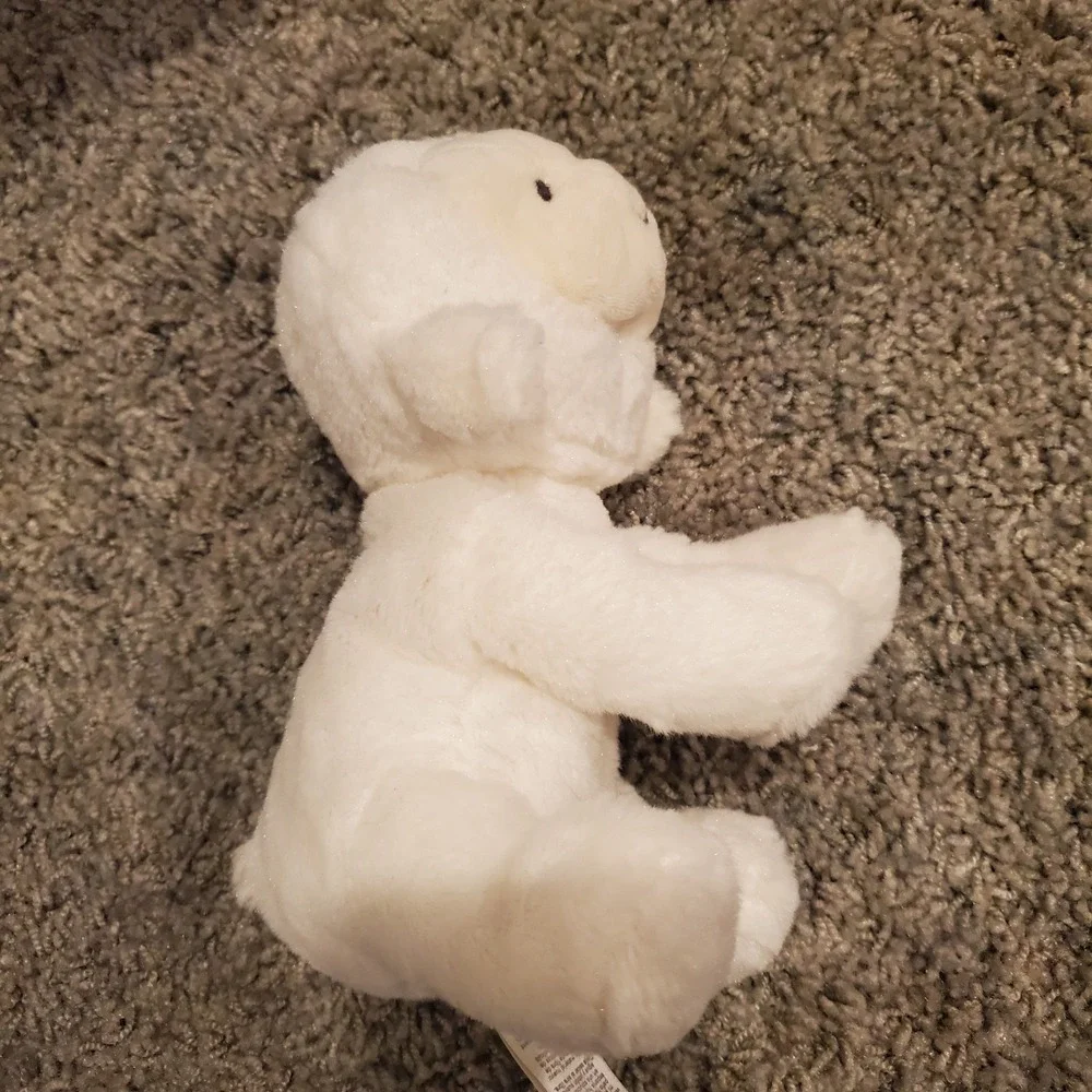 Child of Mine Carters White‎ Lamb Sheep Plush Rattle Stuffed Animal Easter